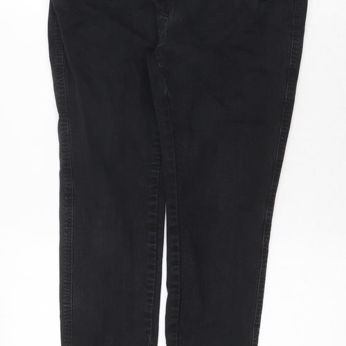 NEXT Womens Grey Cotton Skinny Jeans Size 10 Regular Zip