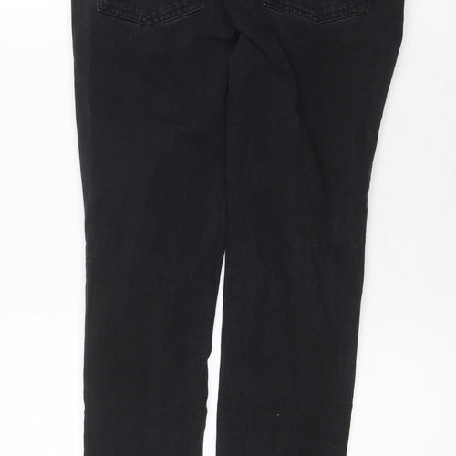 NEXT Womens Grey Cotton Skinny Jeans Size 10 Regular Zip