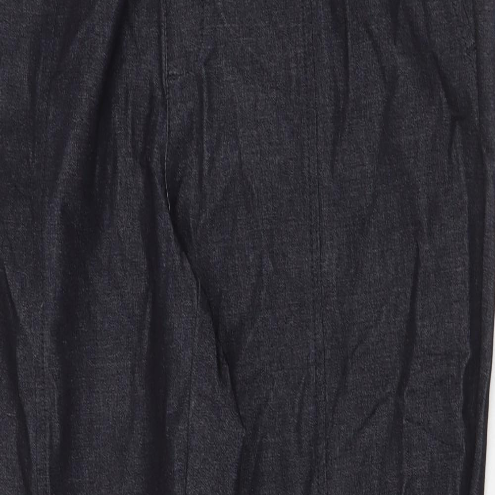 Halston Womens Grey Cotton Trousers Size 20 Regular