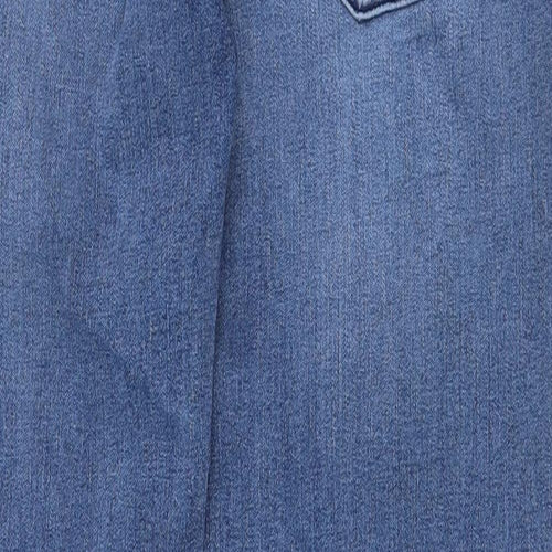 SM Denim Mills Mens Blue Cotton Straight Jeans Size 32 in Regular Zip