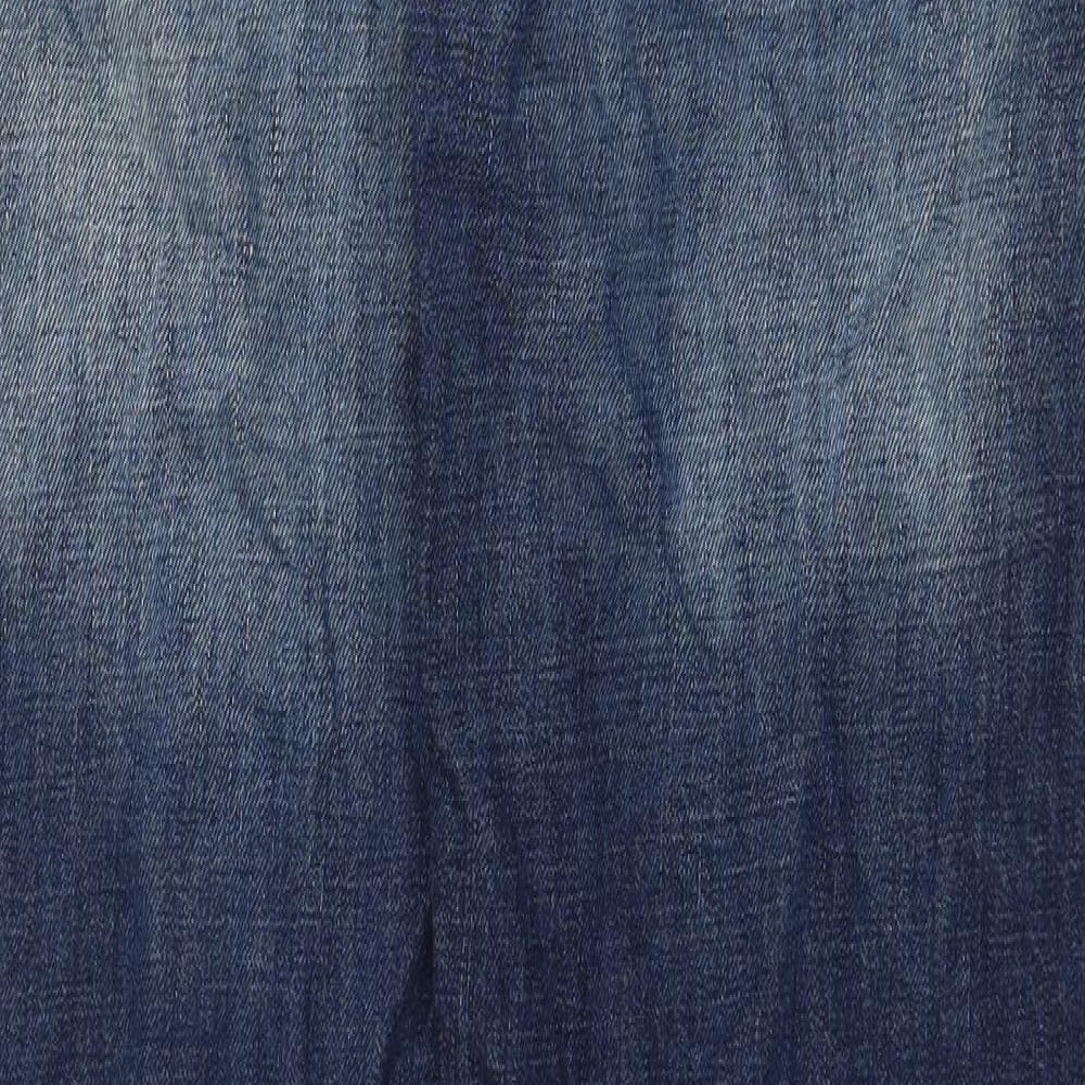 Gap Mens Blue Cotton Straight Jeans Size 32 in Regular Zip
