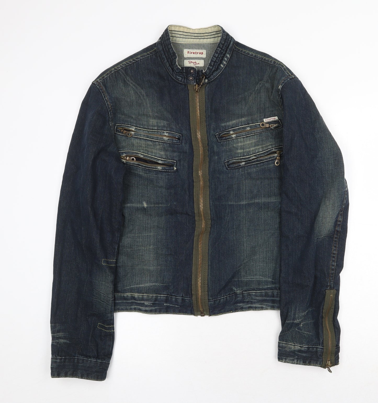 Firetrap Womens Black Jacket Size M Zip