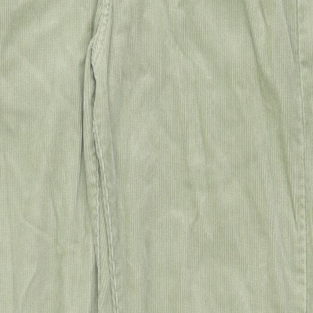 Diesel Womens Green Cotton Trousers Size 30 in Regular Zip