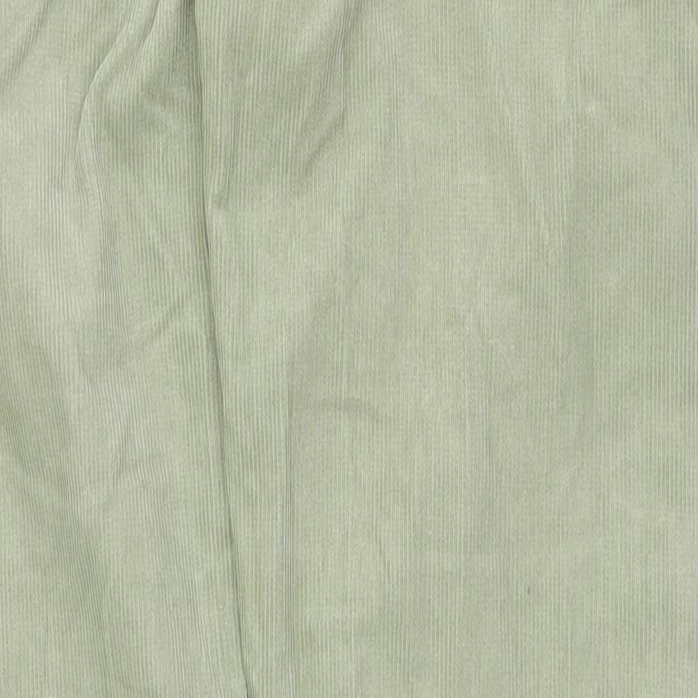 Diesel Womens Green Cotton Trousers Size 30 in Regular Zip