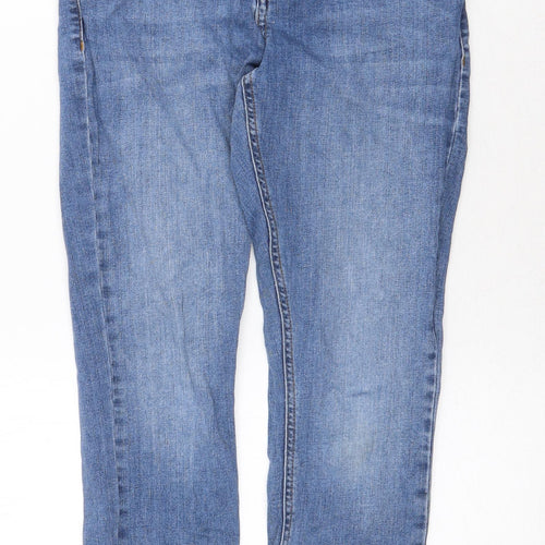 ASOS Womens Blue Cotton Skinny Jeans Size 28 in Regular Zip