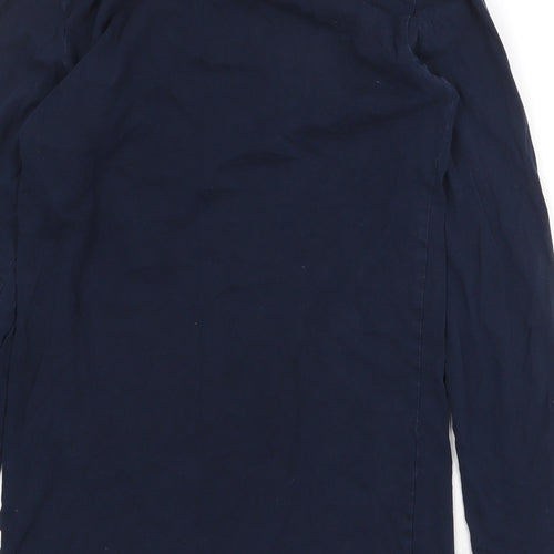 NEXT Womens Blue Cotton Basic T-Shirt Size XS Round Neck