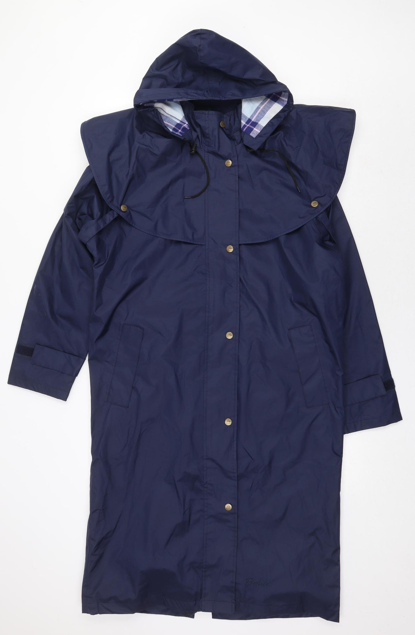 Rydale Womens Blue Rain Coat Coat Size 10 Zip
