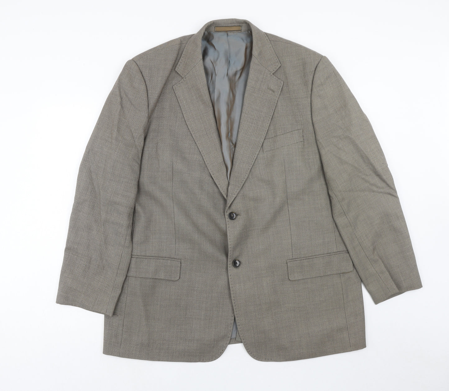 Marks and Spencer Mens Grey Wool Jacket Suit Jacket Size 46 Regular