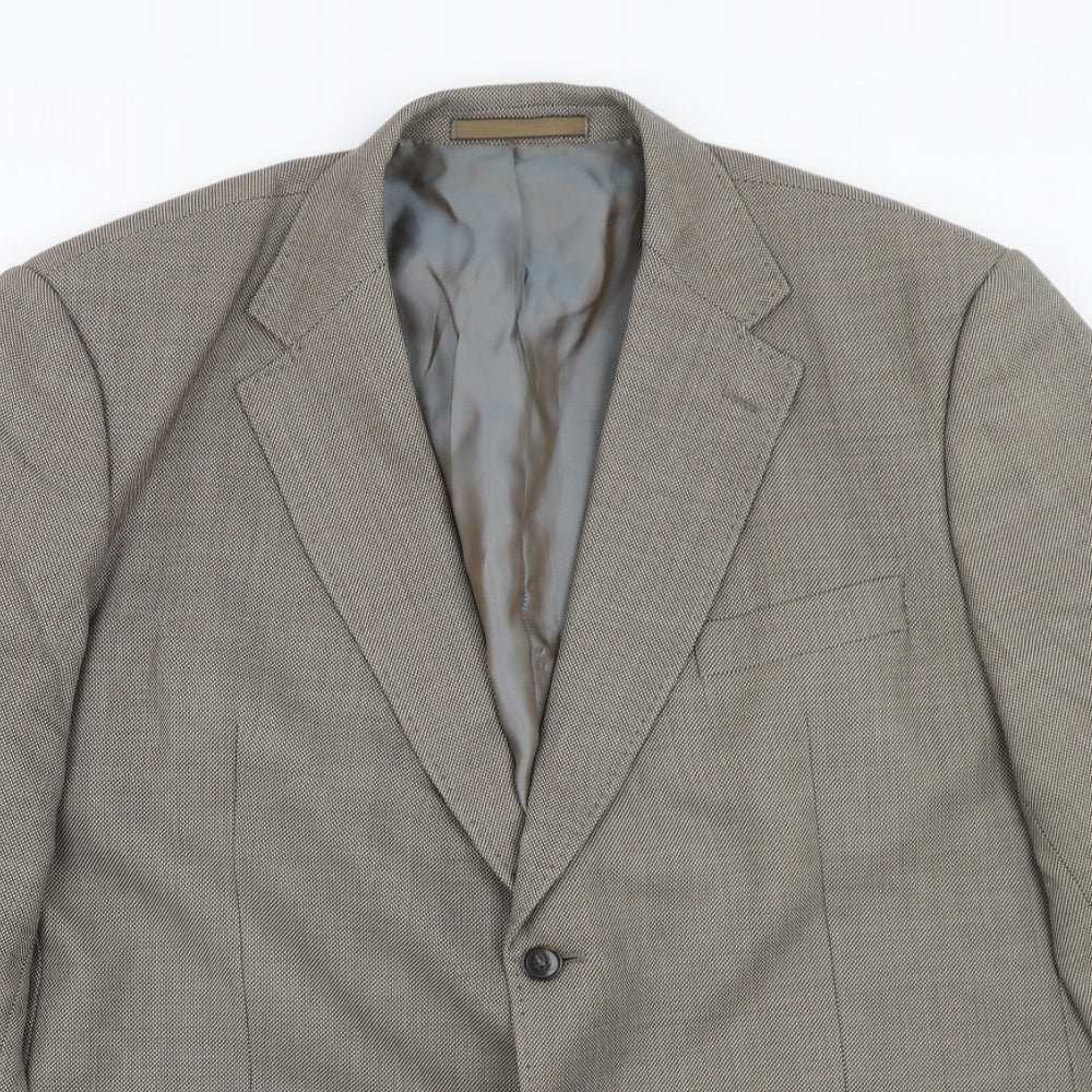 Marks and Spencer Mens Grey Wool Jacket Suit Jacket Size 46 Regular