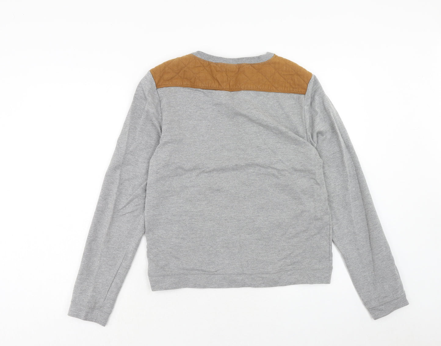 H&M Mens Grey Cotton Pullover Sweatshirt Size S