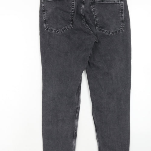 Topshop Womens Black Cotton Skinny Jeans Size 28 in L30 in Regular Zip