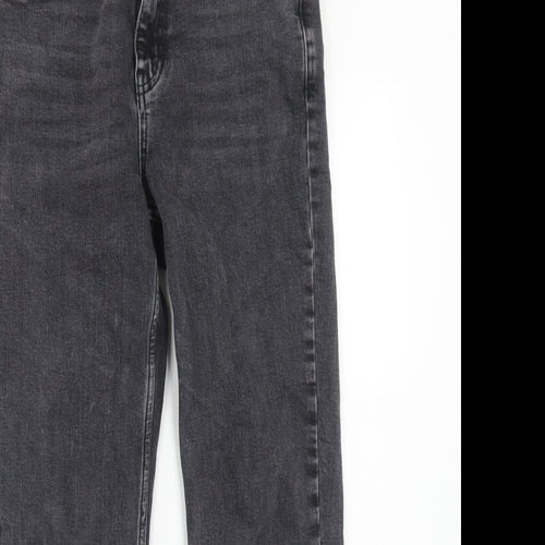 Topshop Womens Black Cotton Skinny Jeans Size 28 in L30 in Regular Zip