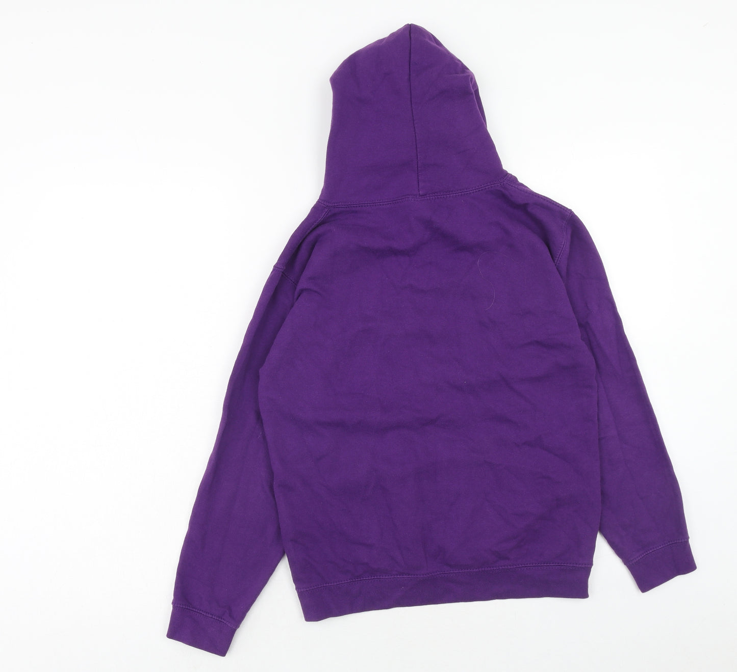 Awdis Girls Purple Cotton Pullover Hoodie Size 12-13 Years Pullover - Just a Girl who Loves Horses