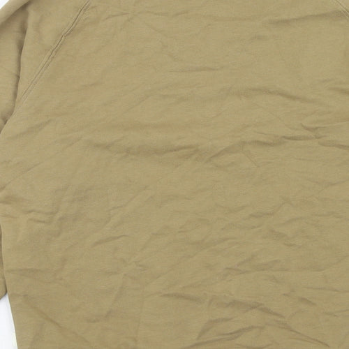 Marks and Spencer Mens Green Cotton Pullover Sweatshirt Size S