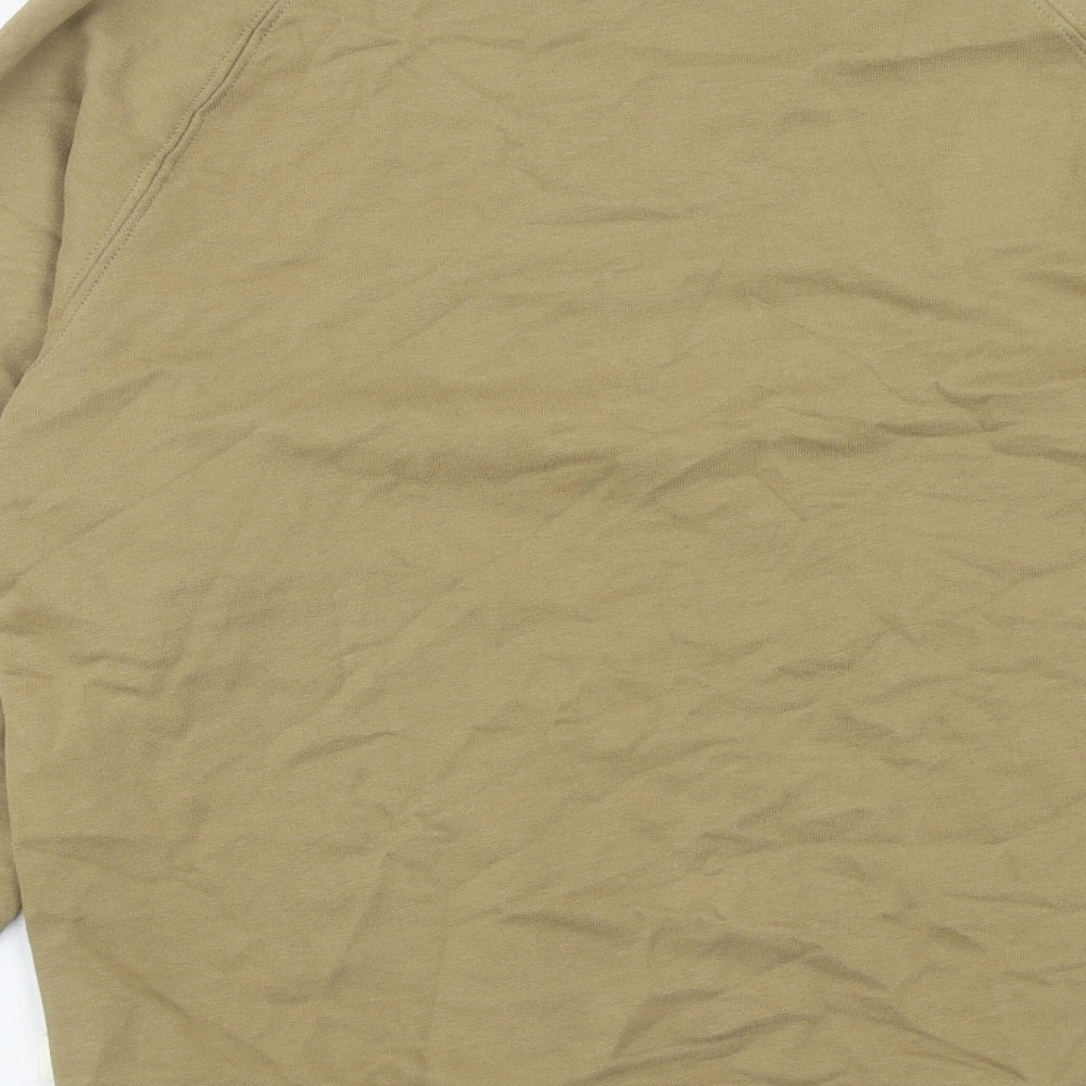 Marks and Spencer Mens Green Cotton Pullover Sweatshirt Size S