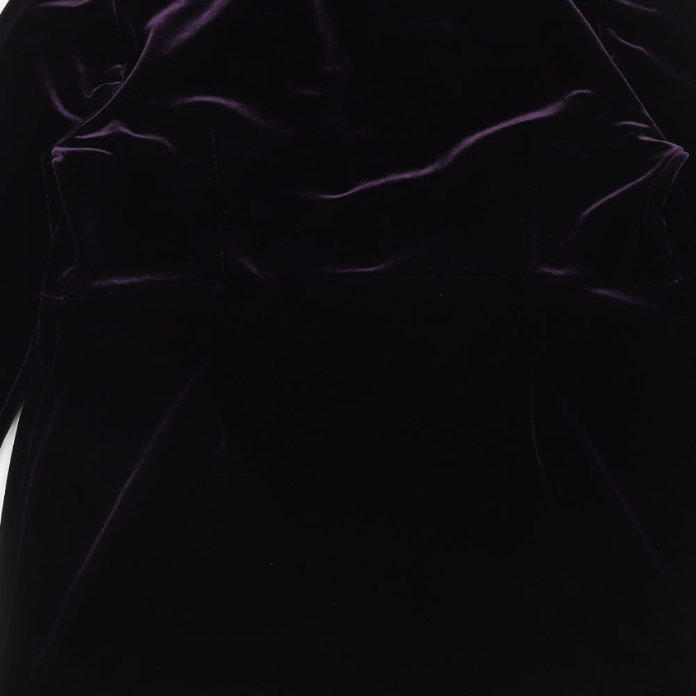 Principles Womens Purple Jacket Coatigan Size 16 Button