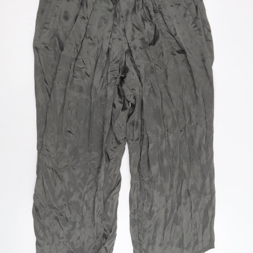 Radar Womens Grey Viscose Trousers Size 10 Regular
