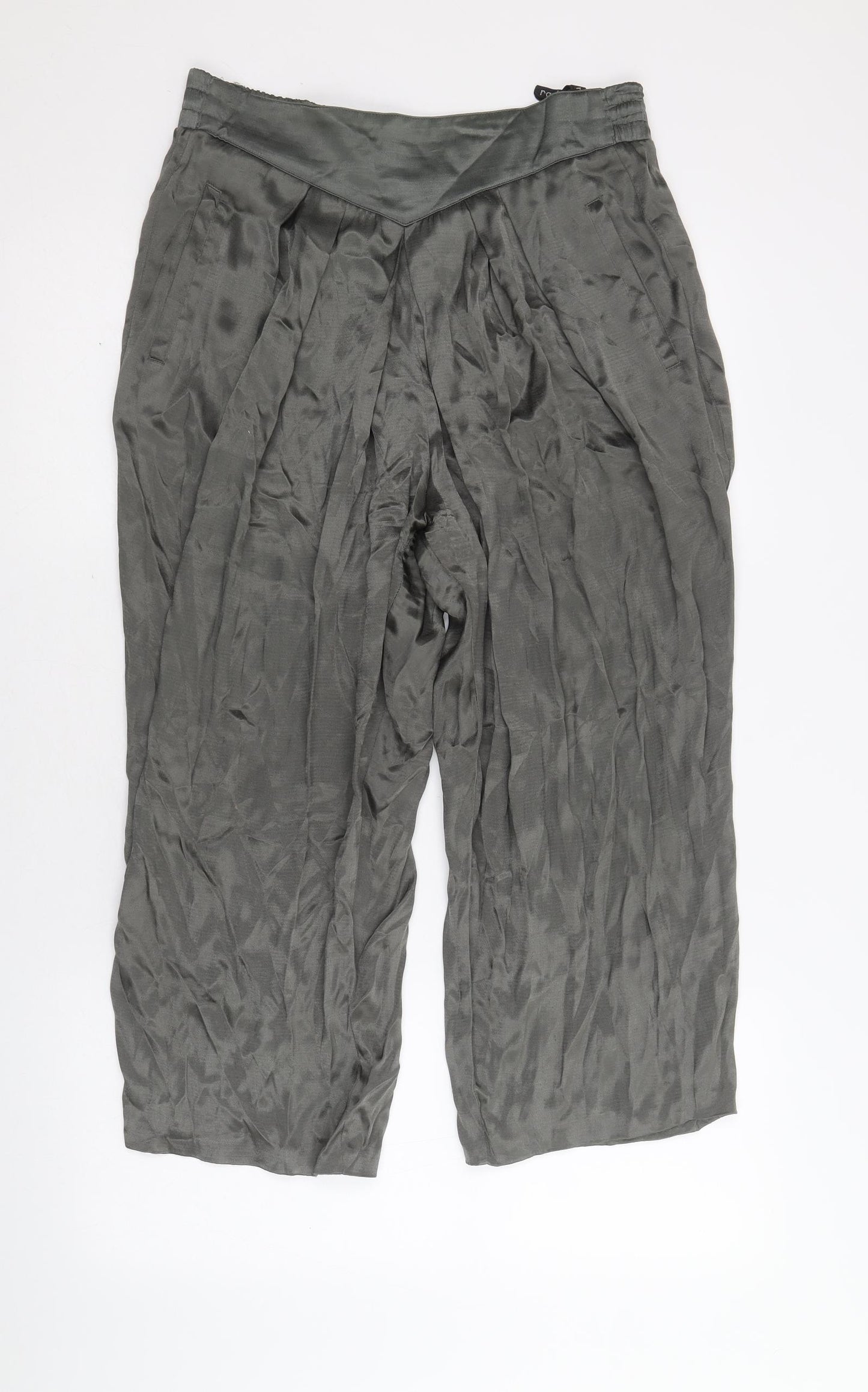 Radar Womens Grey Viscose Trousers Size 10 Regular