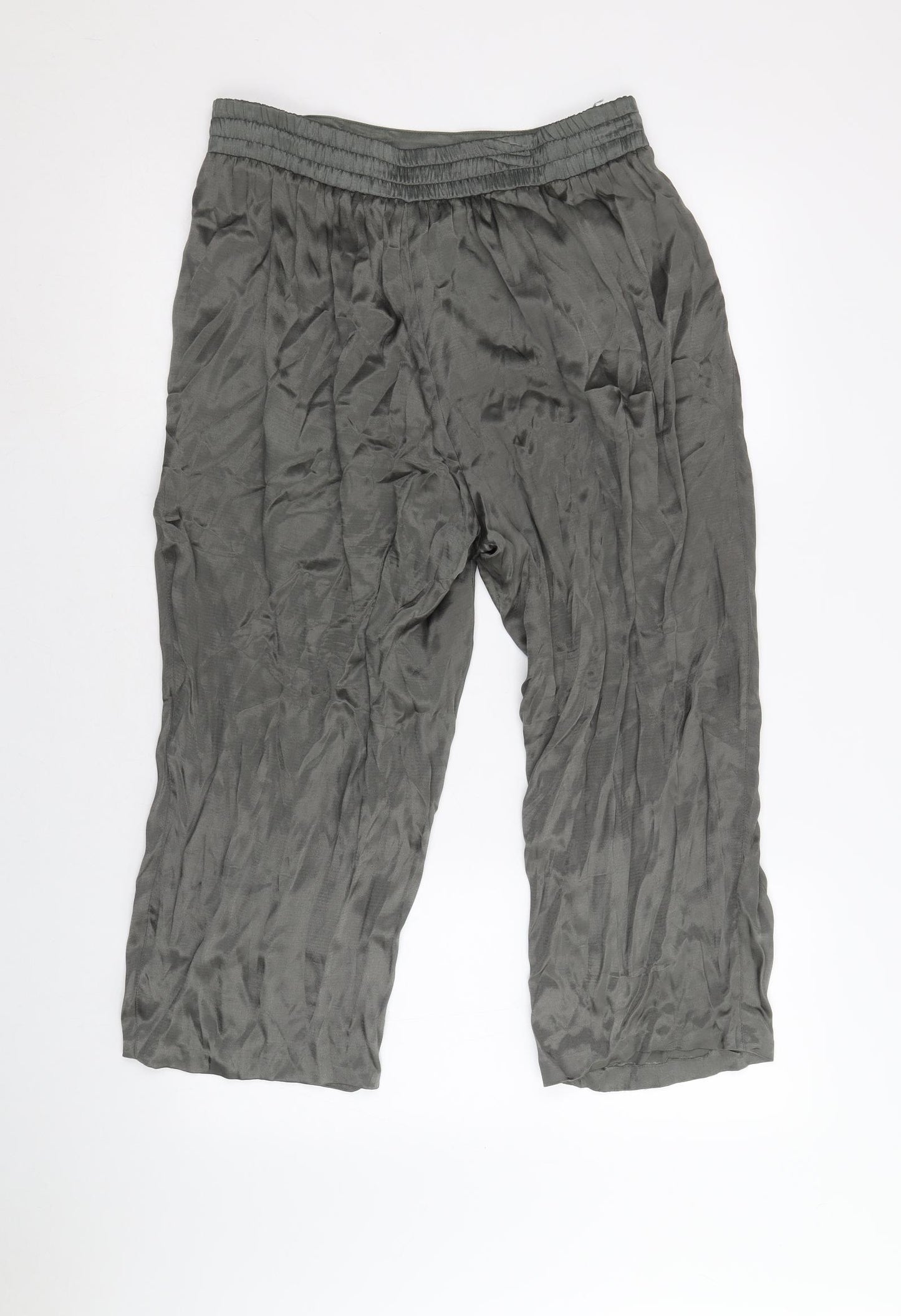 Radar Womens Grey Viscose Trousers Size 10 Regular