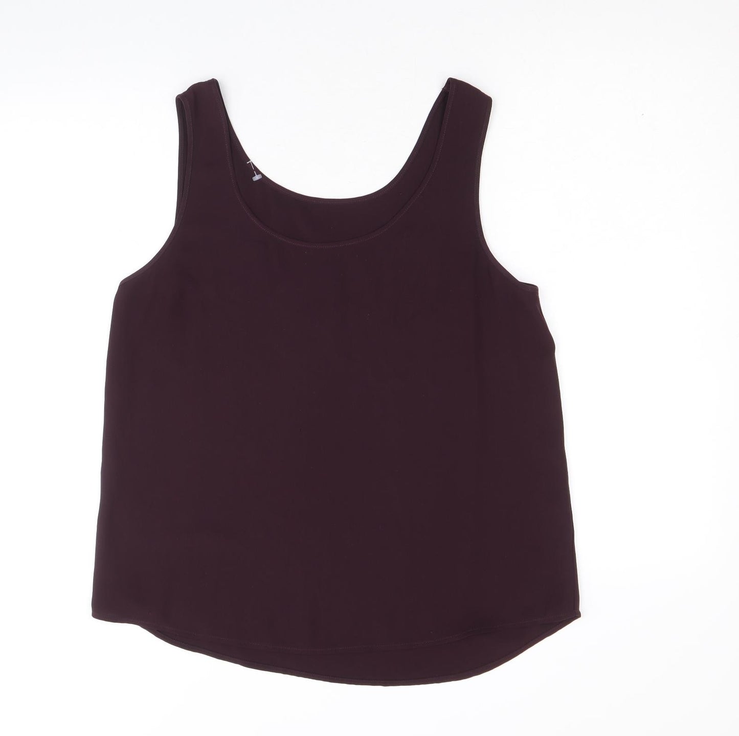 NEXT Womens Purple Nylon Basic Tank Size 14 Round Neck
