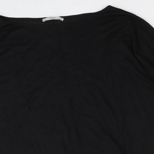George Womens Black Round Neck Polyester Pullover Jumper Size 20