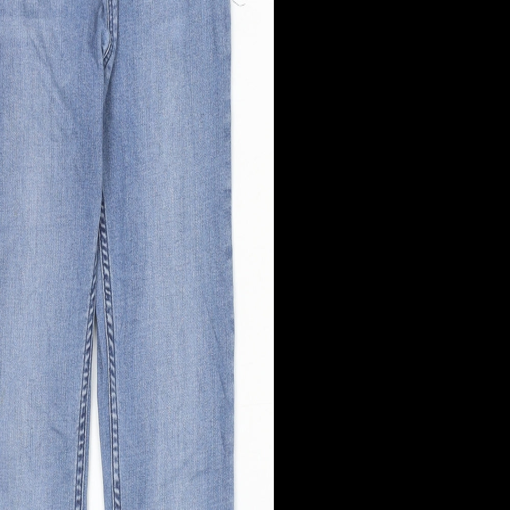 H&M Girls Blue Cotton Jegging Jeans Size 10-11 Years Regular Pullover