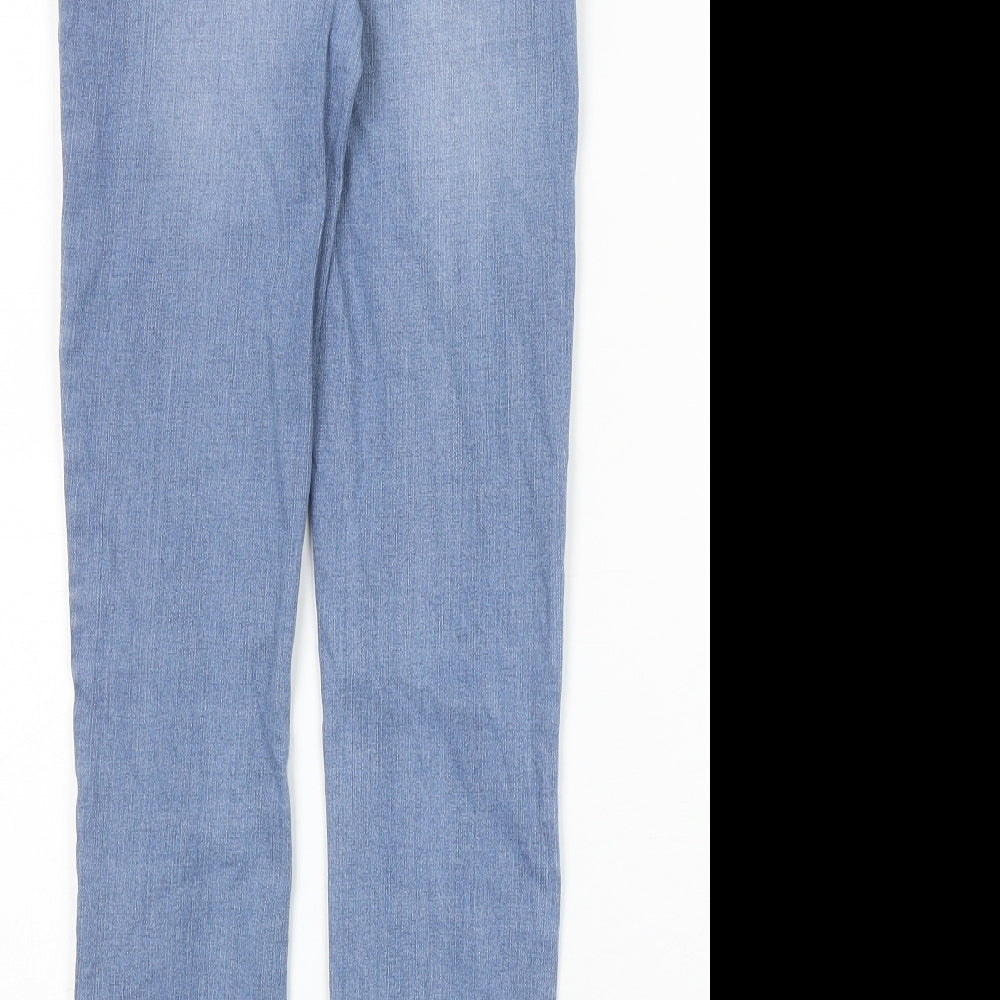 H&M Girls Blue Cotton Jegging Jeans Size 10-11 Years Regular Pullover