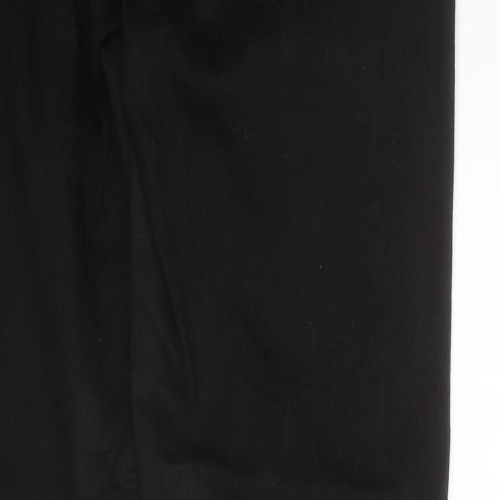 Oasis Womens Black Cotton Straight Jeans Size 10 Regular Zip