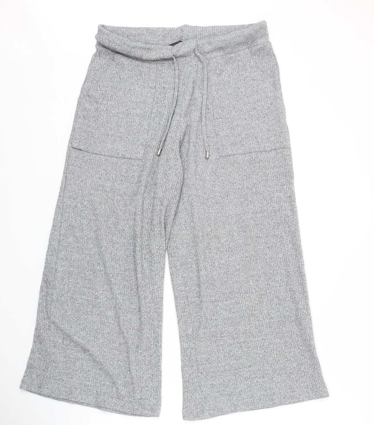 Marks and Spencer Womens Green Polyester Sweatpants Trousers Size 12 Regular Drawstring