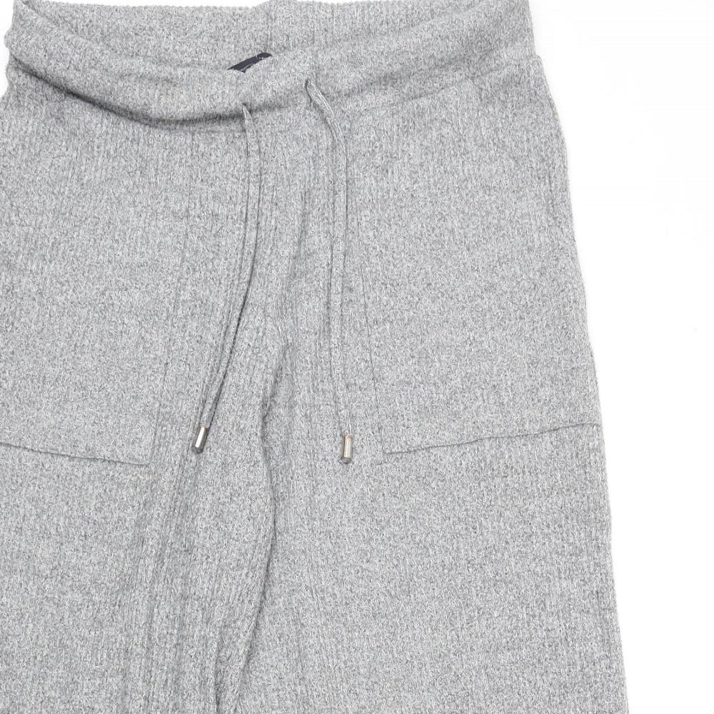 Marks and Spencer Womens Green Polyester Sweatpants Trousers Size 12 Regular Drawstring