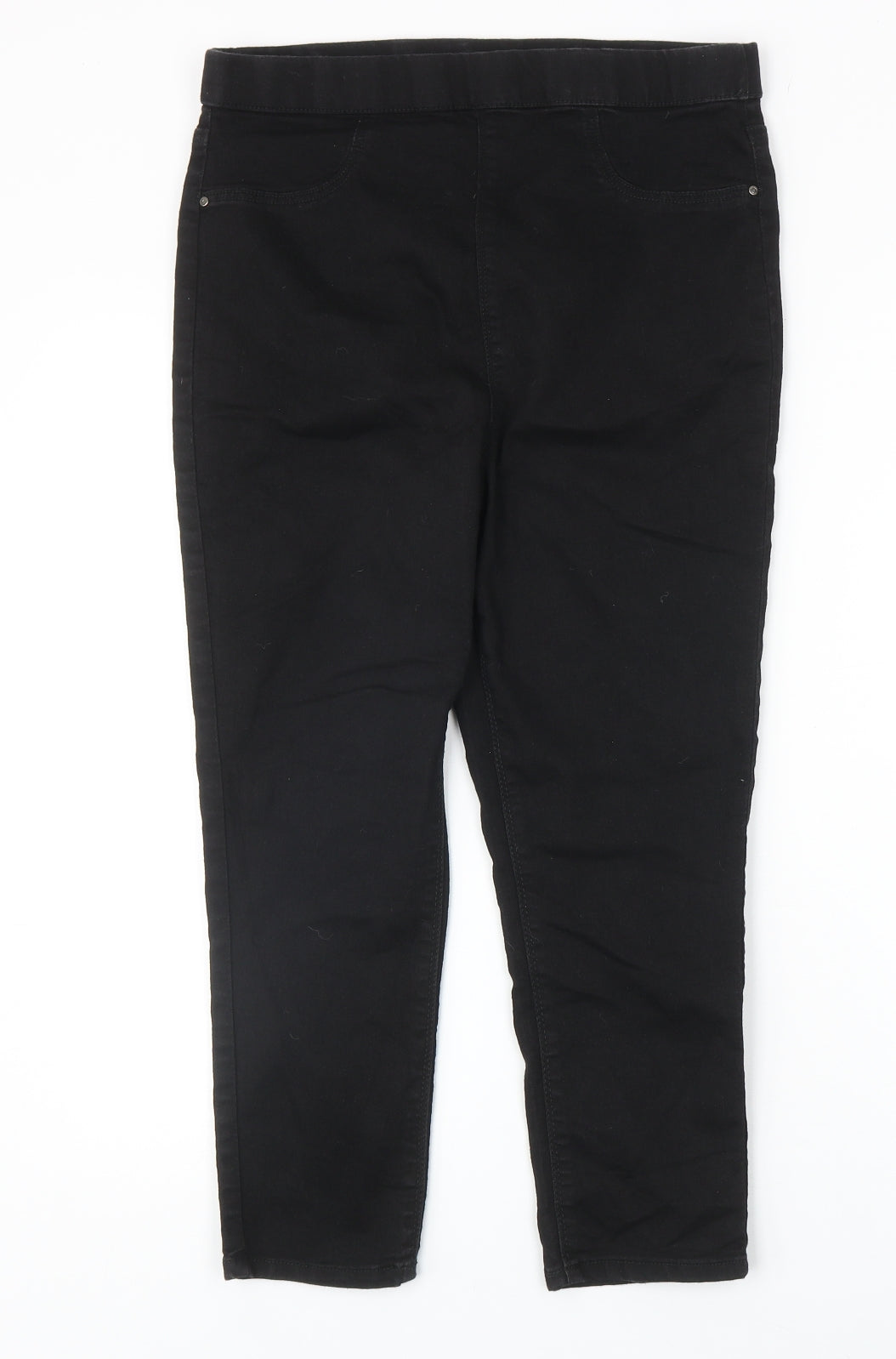 Matalan Womens Black Cotton Jegging Jeans Size 12 Regular
