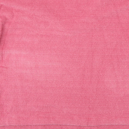 Marks and Spencer Womens Pink V-Neck Polyester Pullover Jumper Size M