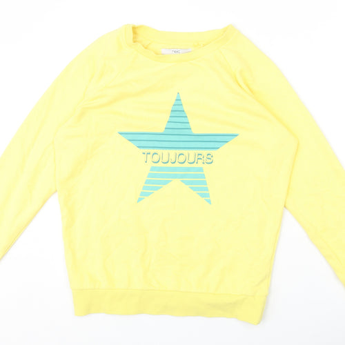 NEXT Womens Yellow Cotton Pullover Sweatshirt Size XS Pullover - Toujours