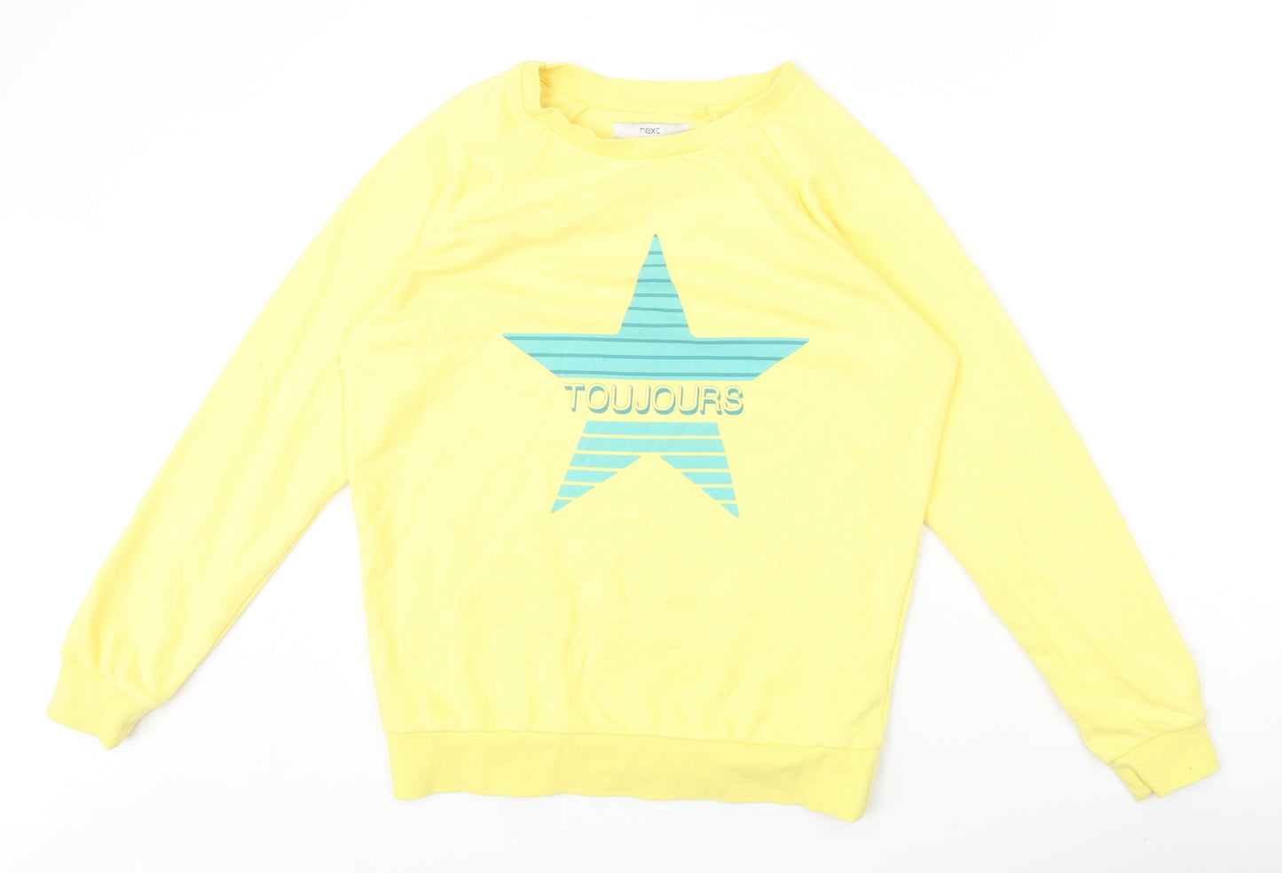 NEXT Womens Yellow Cotton Pullover Sweatshirt Size XS Pullover - Toujours