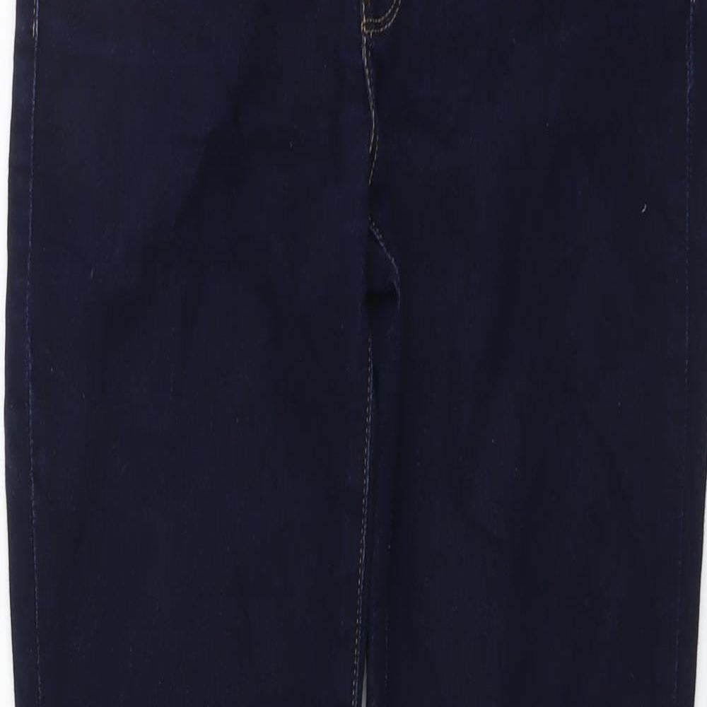 Levi's Womens Blue Cotton Straight Jeans Size 30 in L30 in Regular Button