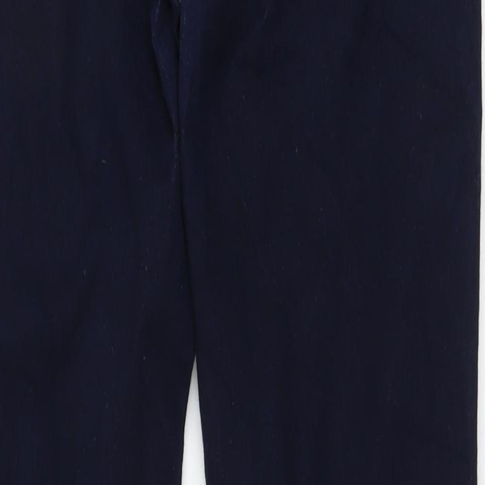 Levi's Womens Blue Cotton Straight Jeans Size 30 in L30 in Regular Button