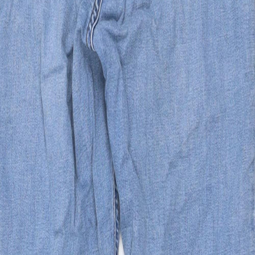 Marks and Spencer Womens Blue Cotton Skinny Jeans Size 8 L28 in Regular Button