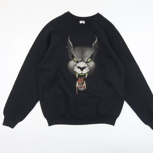 Preworn Mens Blue Cotton Pullover Sweatshirt Size L