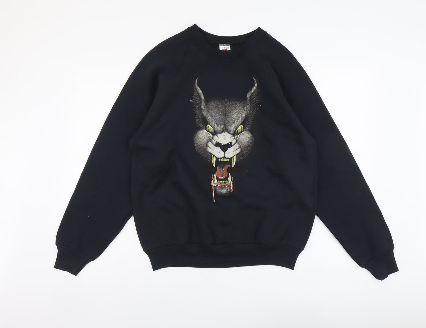 Preworn Mens Blue Cotton Pullover Sweatshirt Size L