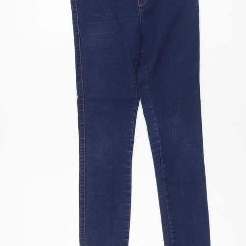 Denim & Co. Womens Blue Cotton Jegging Jeans Size 8 L28 in Regular