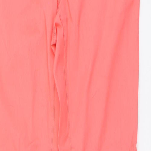 H&M Womens Pink Cotton Skinny Jeans Size 10 L32 in Regular Button