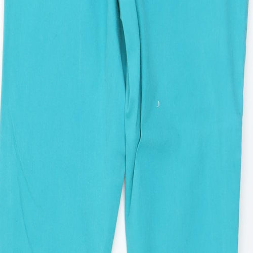 Denim & Co. Womens Green Cotton Skinny Jeans Size 14 L31 in Regular Button