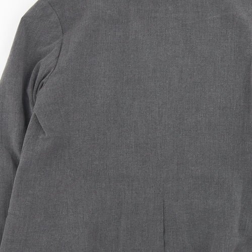 F&F Womens Grey Polyester Jacket Blazer Size 14