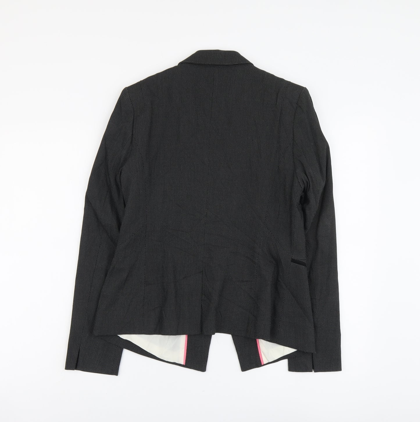 NEXT Womens Black Polyester Jacket Blazer Size 12