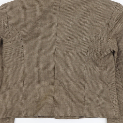 Marks and Spencer Womens Brown Polyester Jacket Blazer Size 10
