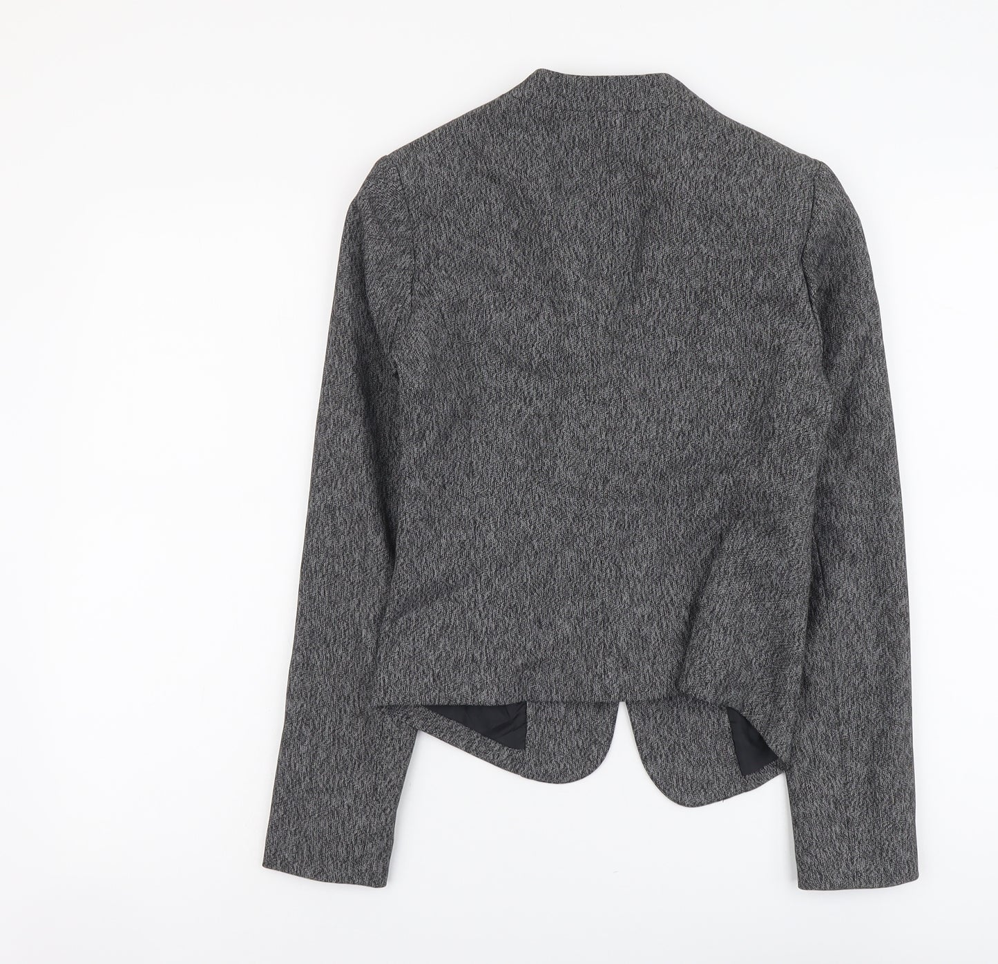 George Womens Grey Polyester Jacket Blazer Size 8