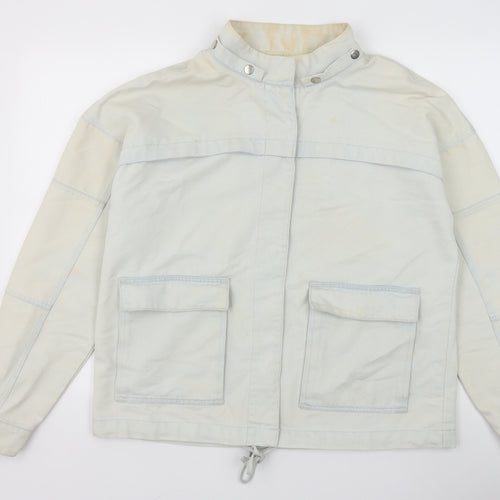 NEXT Womens Blue Jacket Size 16 Snap
