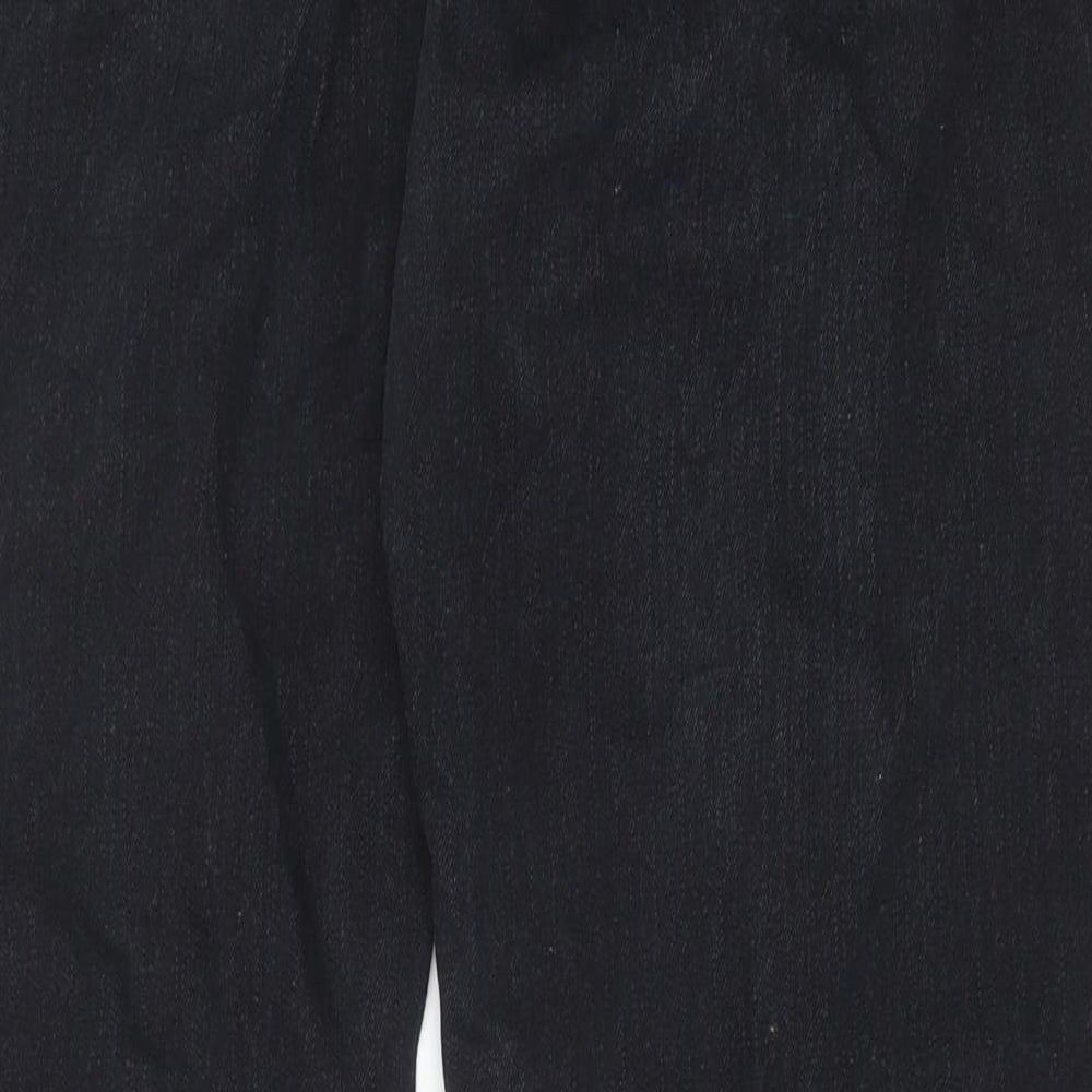 Farah Mens Black Cotton Straight Jeans Size 38 in Regular Zip