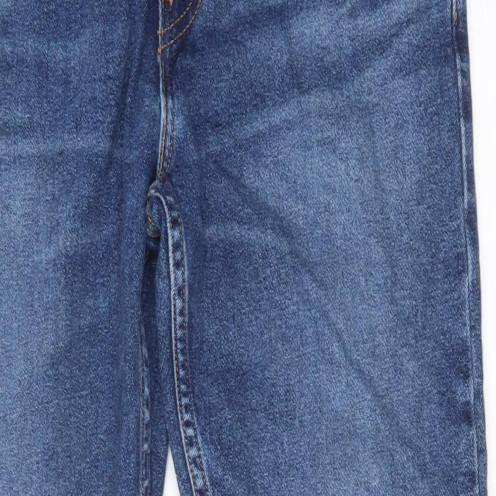 Levi's Mens Blue Cotton Straight Jeans Size 29 in Regular Zip