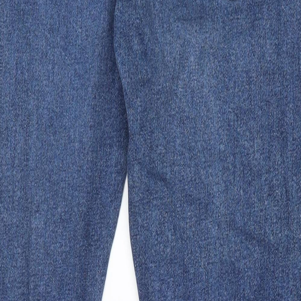 Levi's Mens Blue Cotton Straight Jeans Size 29 in Regular Zip